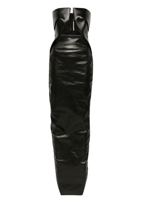 Abito da sera Prong denim in nero di Rick Owens - donna